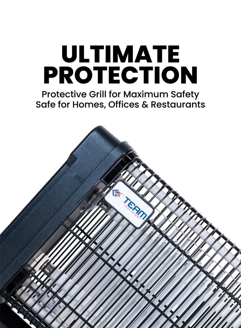 TEAM Electric Insect Killer| 4000V High Voltage Mosquito & Fly Zapper | UV Light Bug Trap for Home, Office & Restaurants | Durable & Safe Design - Image 4